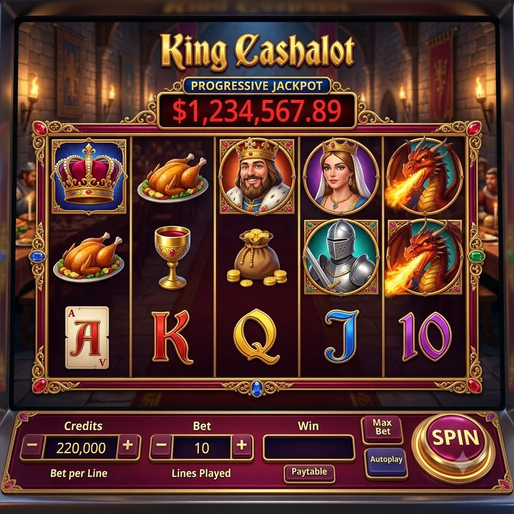 Слот King Cashalot со средневековой тематикой и королевским джекпотом